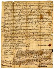 Probated will of Hezekiah Howell, 1745