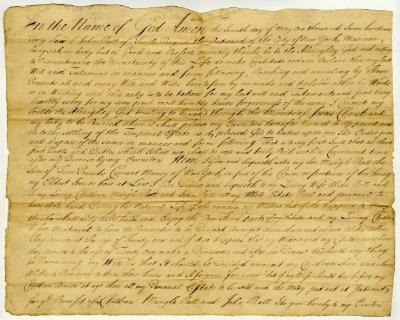 Probated will of John Roll, 1744