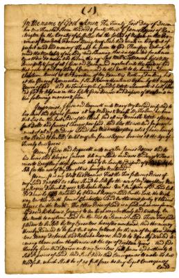 Probated will of James Rogers, 1744