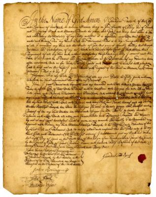 Probated will of Gerrardus Ten Eyck, 1744