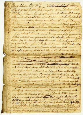 Probated will of Sarah Sleigh, 1744