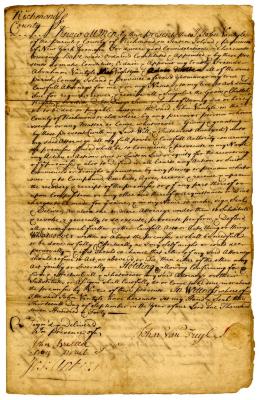 Probated will of John Van Tyle, 1744