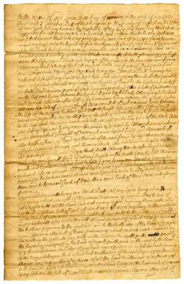 Probated will of Epenetus Platt, 1745