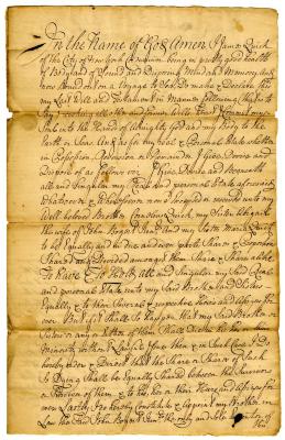 Probated will of James Quick, 1745