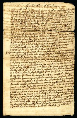 Probated will of Cornelius Van Aersdaelen, 1745