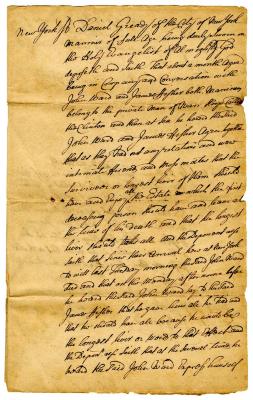 Probated will of John Ward, 1745