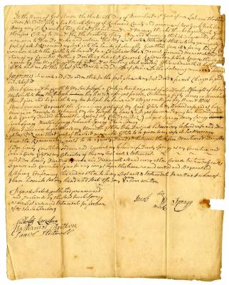 Probated will of Jacob Spragg, 1745