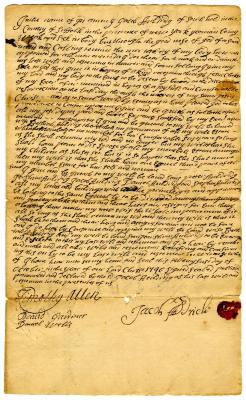 Probated will of Jacob Allddrich, 1746