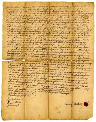 Probated will of Edward Hunting, 1745