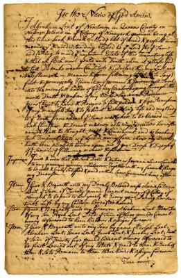 Probated will of Abraham Lent, 1745