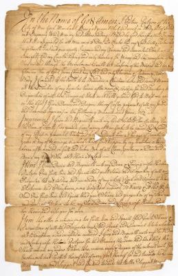 Probated will of Petrus Rutgers, 1745