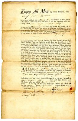 Probated will of Thomas Carter, 1746