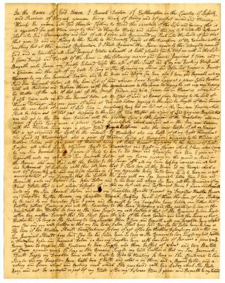 Probated will of Beriah Daton, 1746