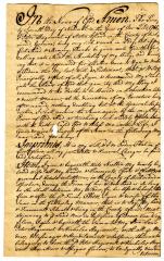 Probated will of Peter Hage, 1746