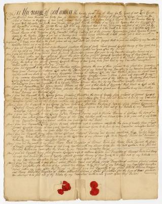 Probated will of Harmon Johnson, 1746