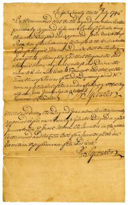 Probated will of Abigail Moore, 1746