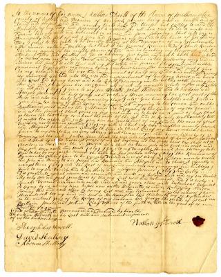 Probated will of Nathan Hildreth, 1746