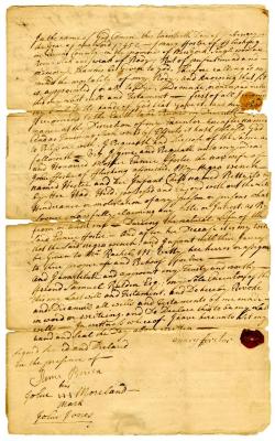 Probated will of Mary Forstor, 1746