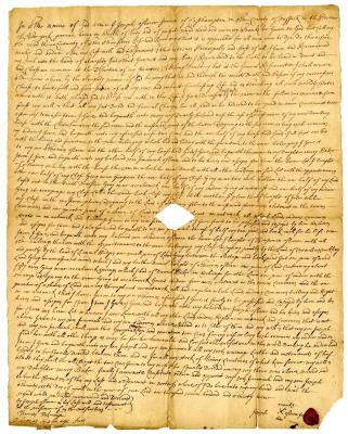 Probated will of Joseph Osborne Jr., 1746