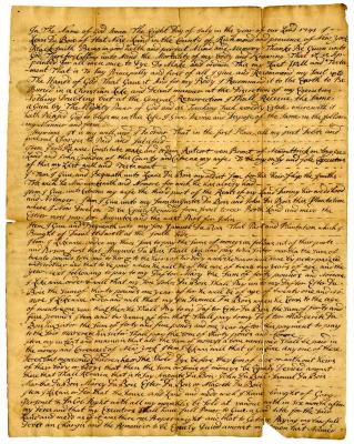 Probated will of Lewis DuBois, 1746