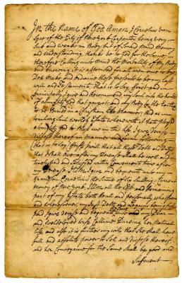 Probated will of Cornelius Van Syce, 1746