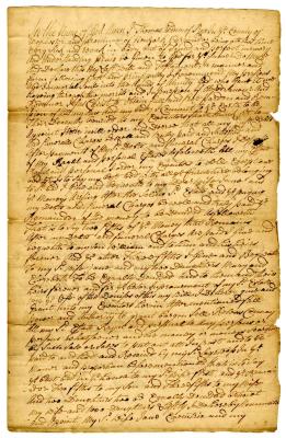Probated will of Thomas Weeden, 1746