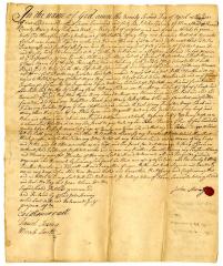 Probated will of John Searing, 1746