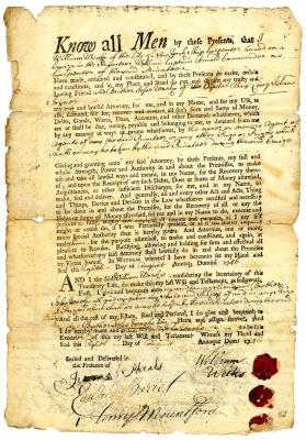 Probated will of William Weekes, 1746