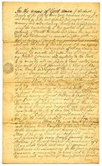 Probated will of Michael Beezly, 1747