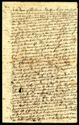 Probated will of Anthony Rutgers, 1746