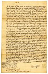 Probated will of Elias Pipon, 1746