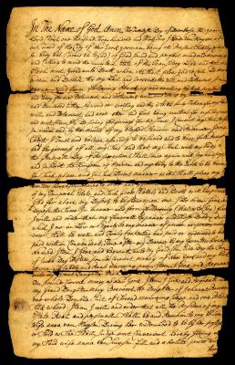 Probated will of Eyde Van Huysen, 1746
