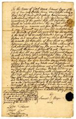 Probated will of Samuel Boyer, 1747