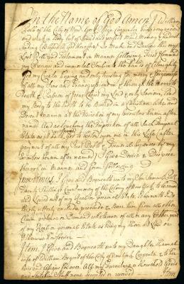 Probated will of William Pell, 1747