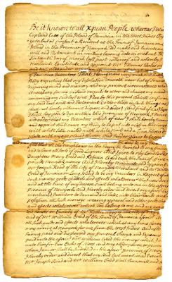 Probated will of William Copland, 1747