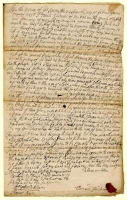Probated will of David Gardner, 1747-1748