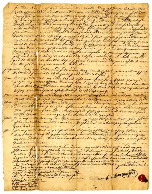 Probated will of William Crawford, 1747