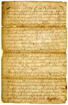 Probated will of John Cannon, 1748