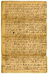 Probated will of Henry Desborow, 1747