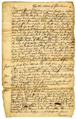 Probated will of Elizabeth Hunt, 1747