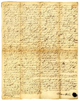 Probated will of Thomas Halse, 1747