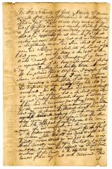 Probated will of Andrew Wright, 1747