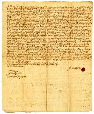 Probated will of John Topping, 1747