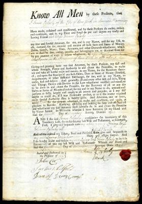 Probated will of James Oglesby, 1747