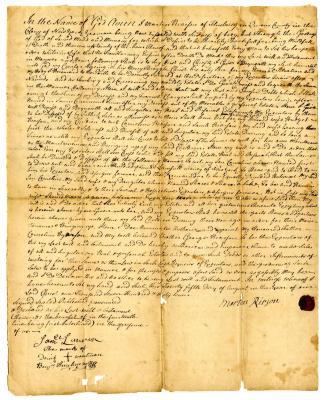 Probated will of Marten Riarsen, 1747