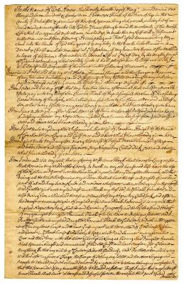 Probated will of Ebenezer Theall, 1747
