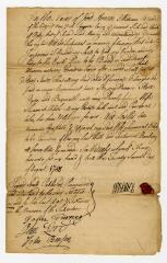 Probated will of William Blake, 1748