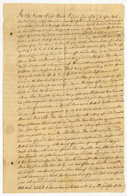 Probated will of Lewis Carre, 1748
