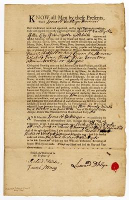 Probated will of Leonard De Kleyn, 1748