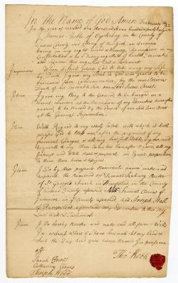 Probated will of Thomas Keeble, 1748